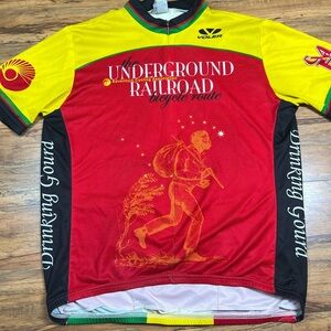 Men's Voler, Red and Yellow Cycling Shirt